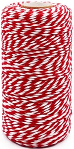 Red and White Cotton String 300x150