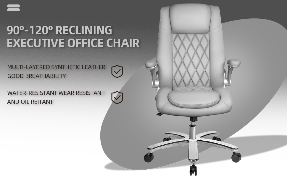 Sucrever Executive Office Chair Set of 4, Big and Tall