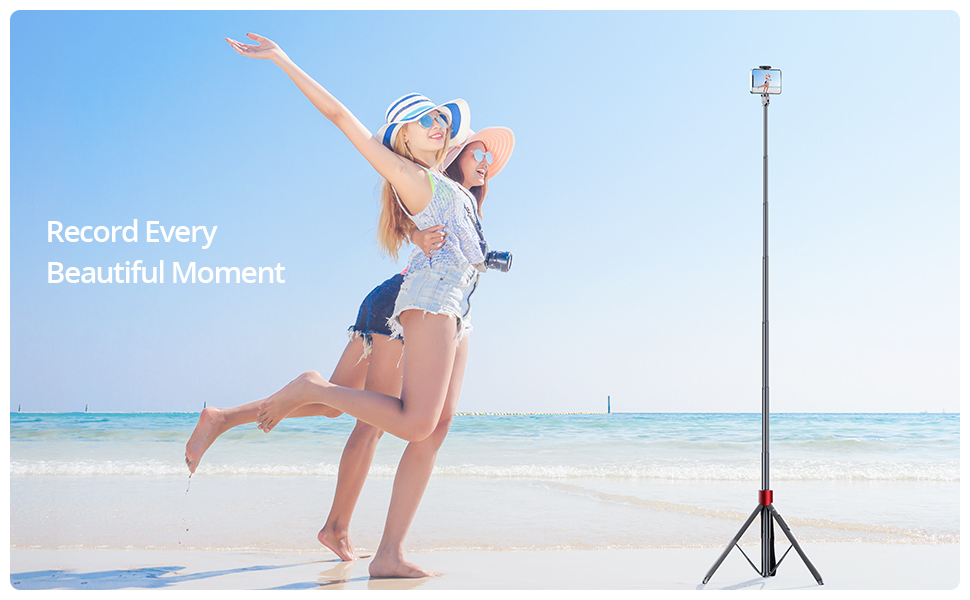 ATUMTEK SelfieStick 150CM 3 in 1 Selfie Stick Bluetooth Teleskop