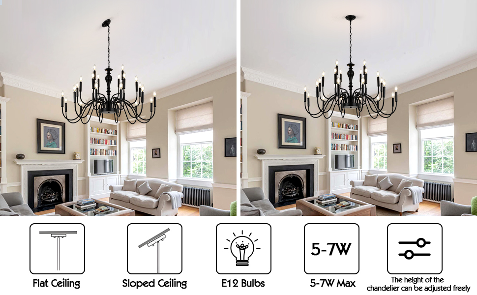 Suitable for various ceiling mountings