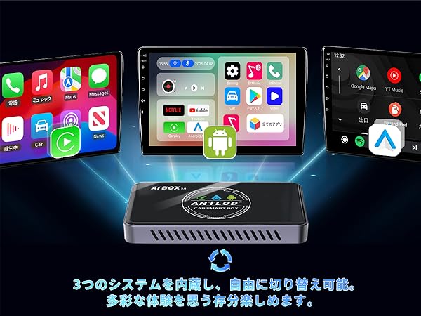 Amazon.co.jp: ANTLOD CarPlay AI Box【新登場】Android 12.0