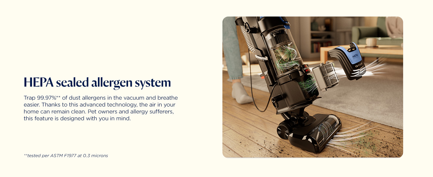 HEPA sealed allergen system