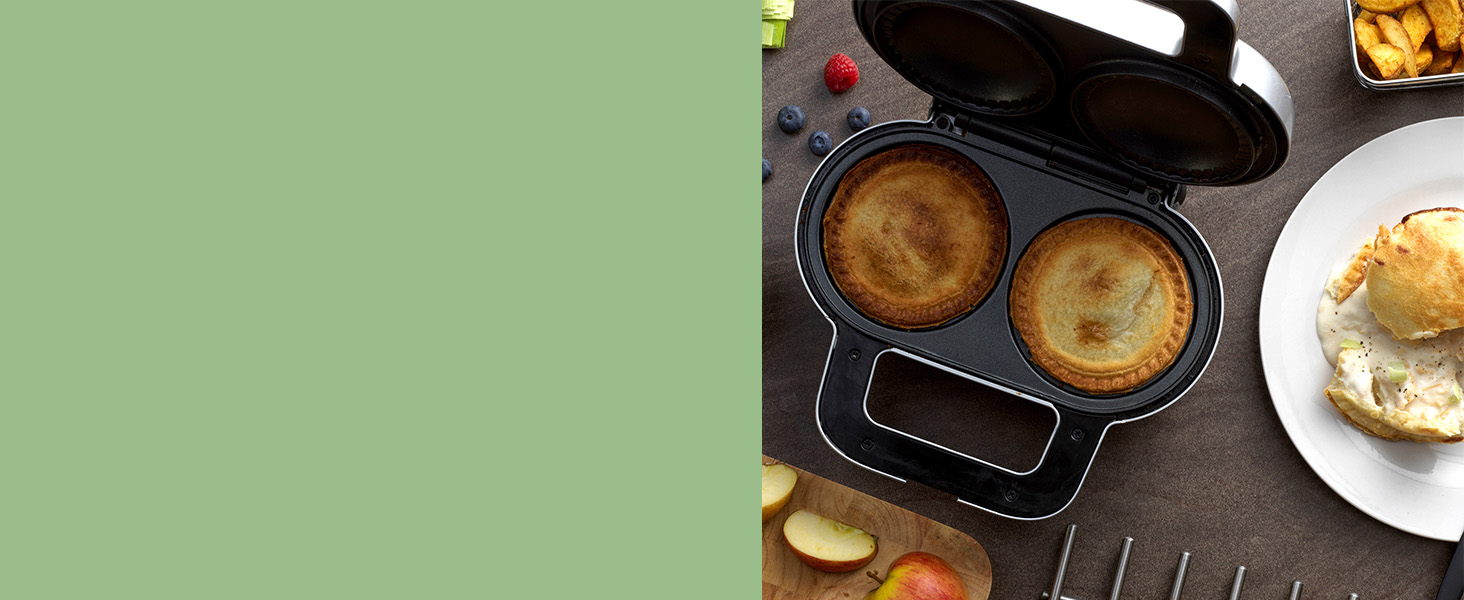 Giles & Posner EK4082G Double DeepFill NonStick Pie Maker, Electric