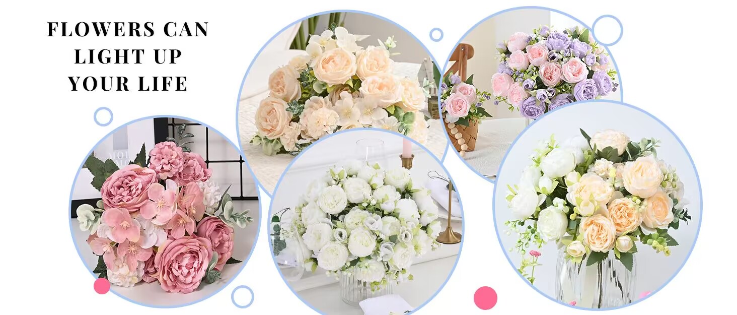 Peonies Artificial Flowers