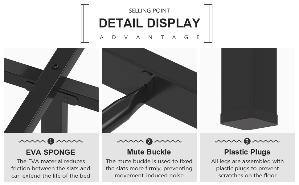 Osfvolr Full Size Bed Frame with Charging Station and LED