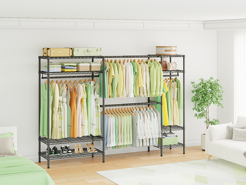 LIFE FURNITURE　IRON HANGER RACK Amazon.com: DR.IRON Black Metal Clothing Rack, Industrial