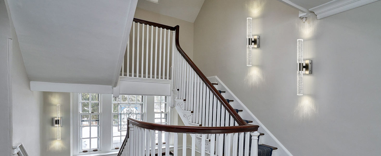 wireless wall sconces set of two