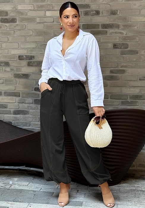 linen fall pants