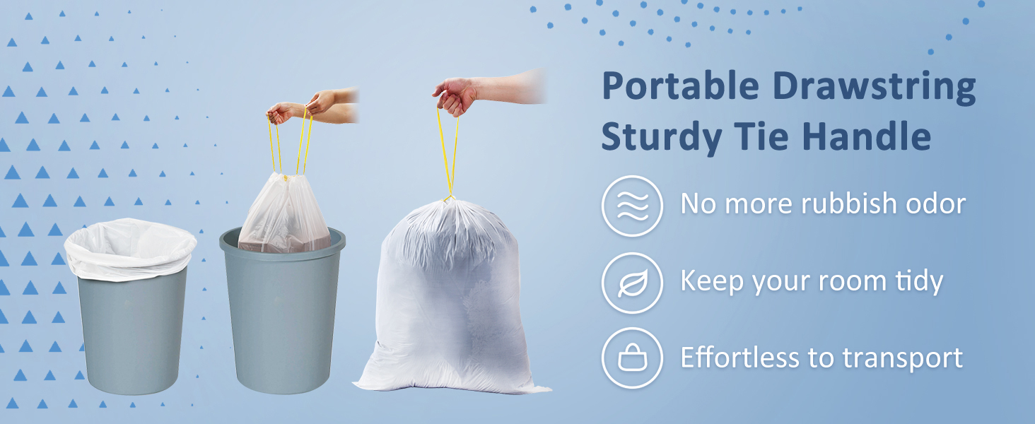 60L Bin Bags 50 Litre Bin Liners 88 Counts Strong 5060L Bin Bags Heavy Duty White Recycled