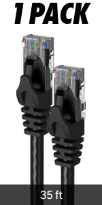 Cat6 35ft 1 Pack Black