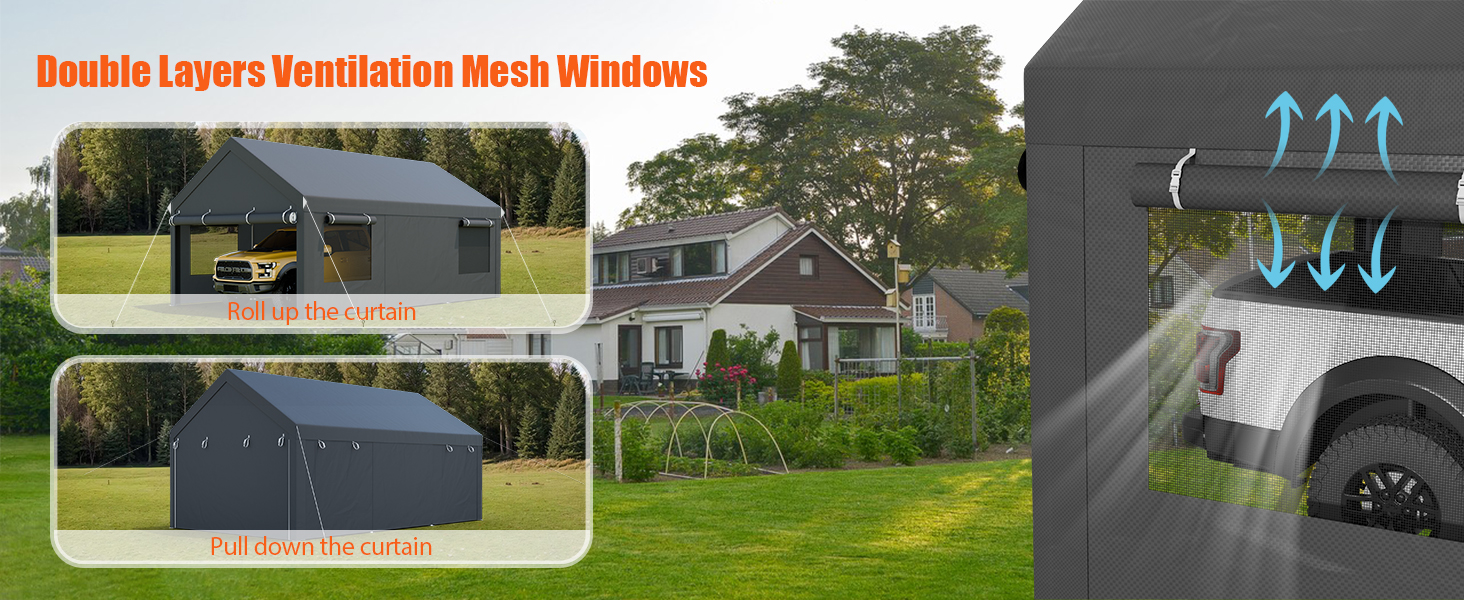 Double Layers Ventilation Mesh Windows