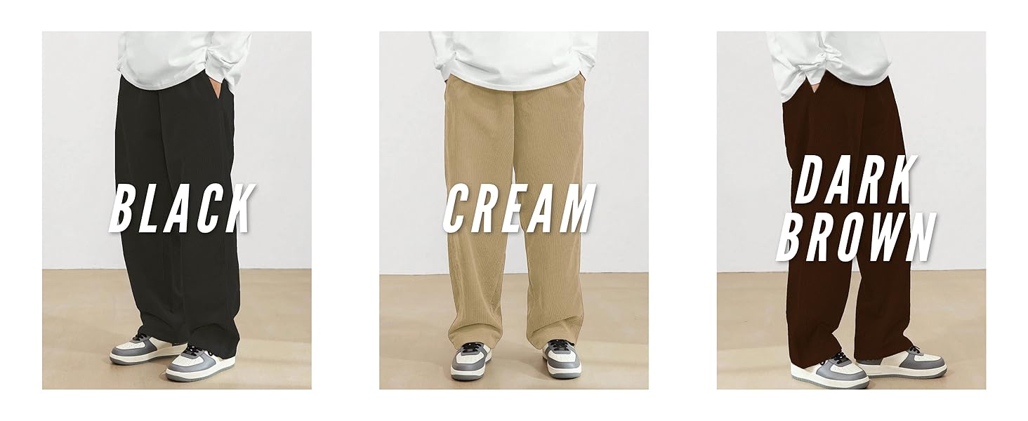 SMOWKLY Men's Causal Baggy Fit Jogger || Lightweight & Flexible Elastic Waist with Drawstring 