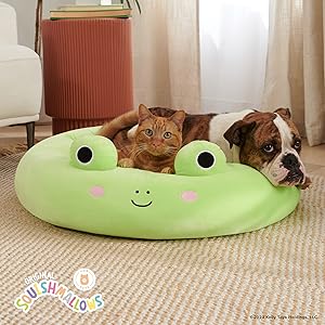 wendy frog pet bed with dog