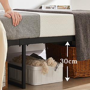 Amazon｜Beemyiベッドフレーム シングル ベッド パイプベッド 2口