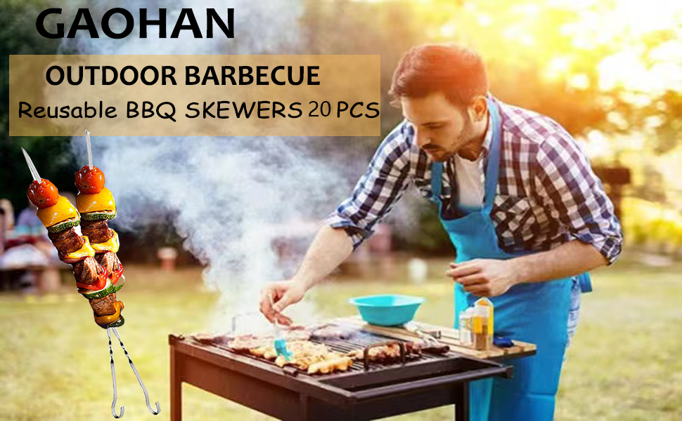 Kebab Skewers, Skewer Sticks, Metal Skewers, BBQ Sticks