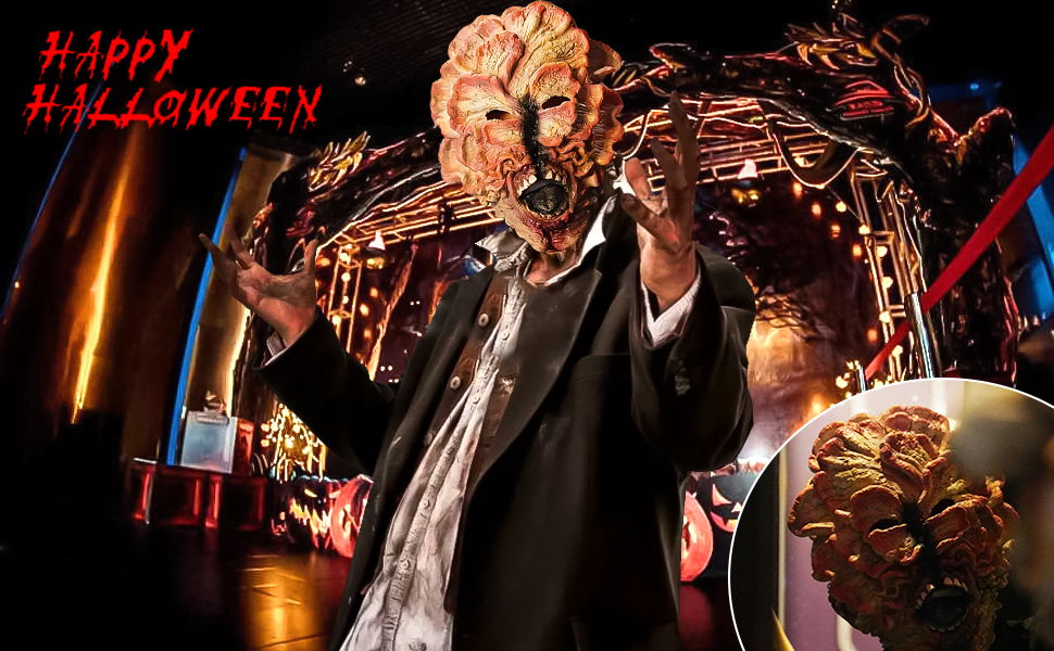 Leokawin Creepy Halloween Mask, Last of Us Click Mask