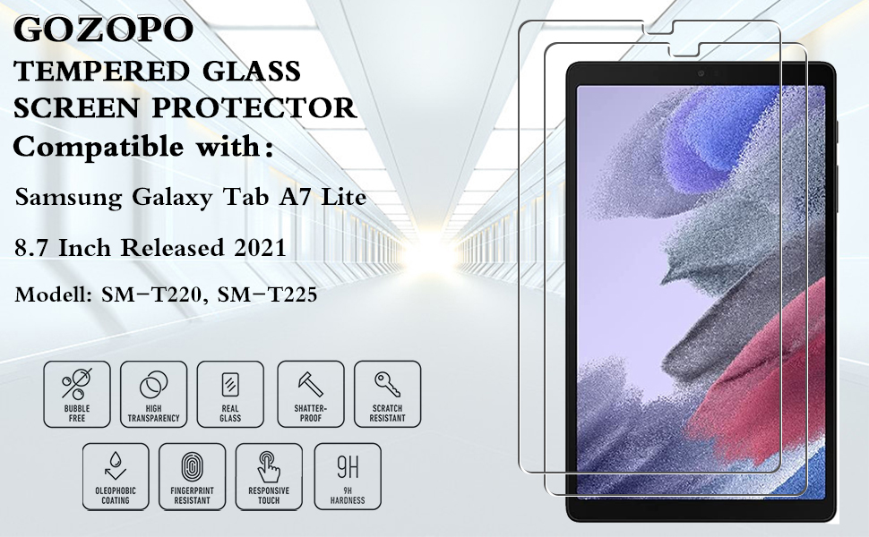 [2 Pack] Screen Protector for Samsung Galaxy Tab A7 Lite 8.7 Inch (SM