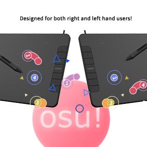 VEIKK Tablet de desenho VK640, tablet OSU de 6 x 4 polegadas com caneta sem bateria, tablet gráfico digital para Android, Windows, Mac, Chrome Linux, suporta função de inclinação, 6 teclas de atalho 20 oSU