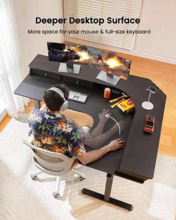 l shaped standing desk