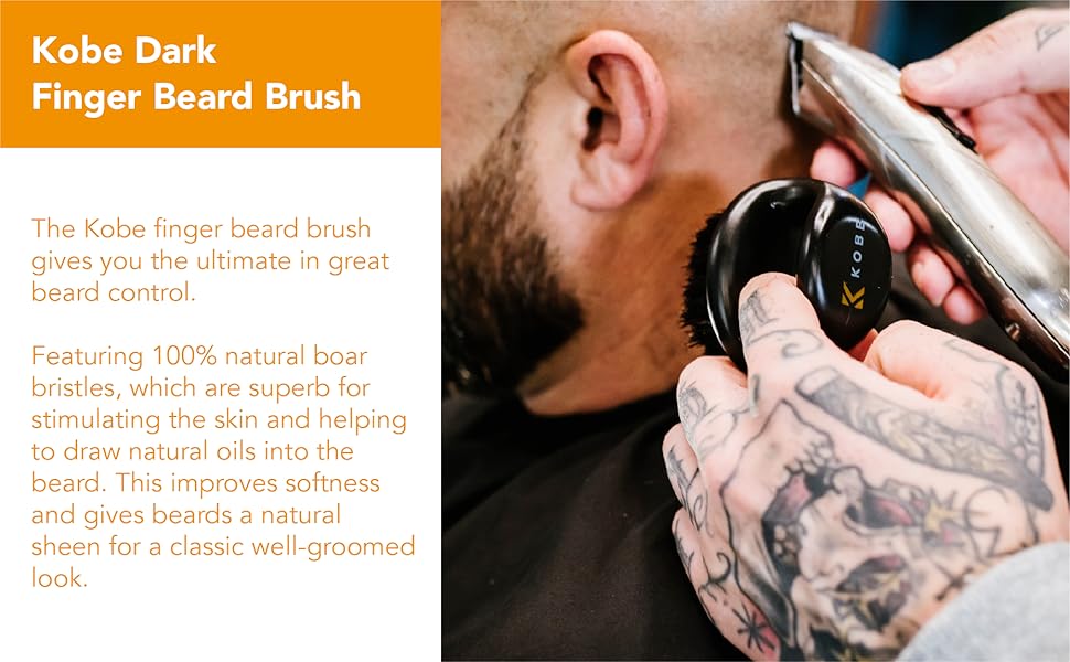 finger beard brush