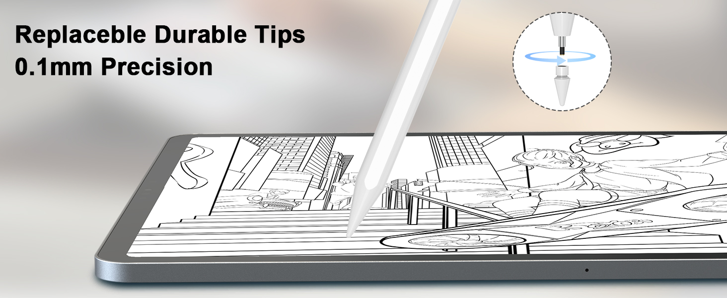 Pencil for iPad 20182024, Fast Charge Pen for iPad with