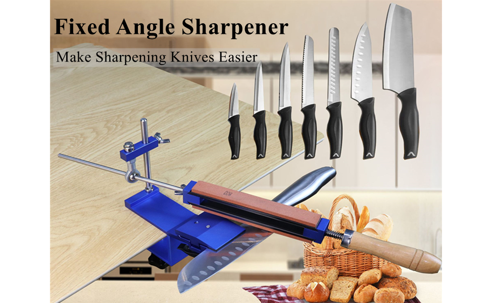 Kadimendium Kitchen Knife Sharpener System Professional Rotation Flip