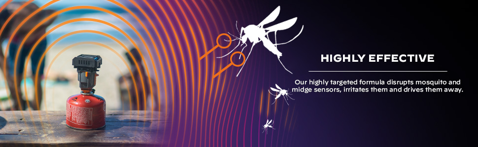 Each repellent mat lasts up to 4 hours and each fuel cartridge lasts up to 12 hours thermacell