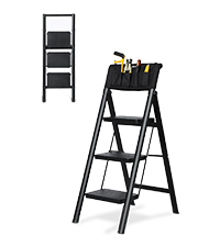 Double Elite 脚立 3段 持ち手付き