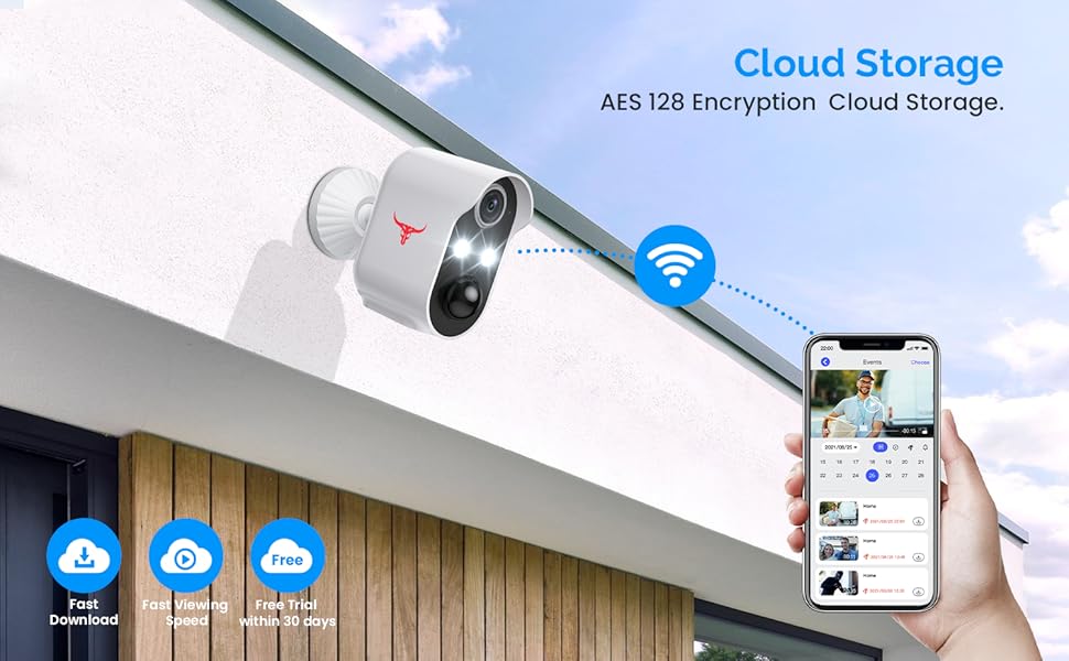 Surveillance Bullet Cam Cloud Storage