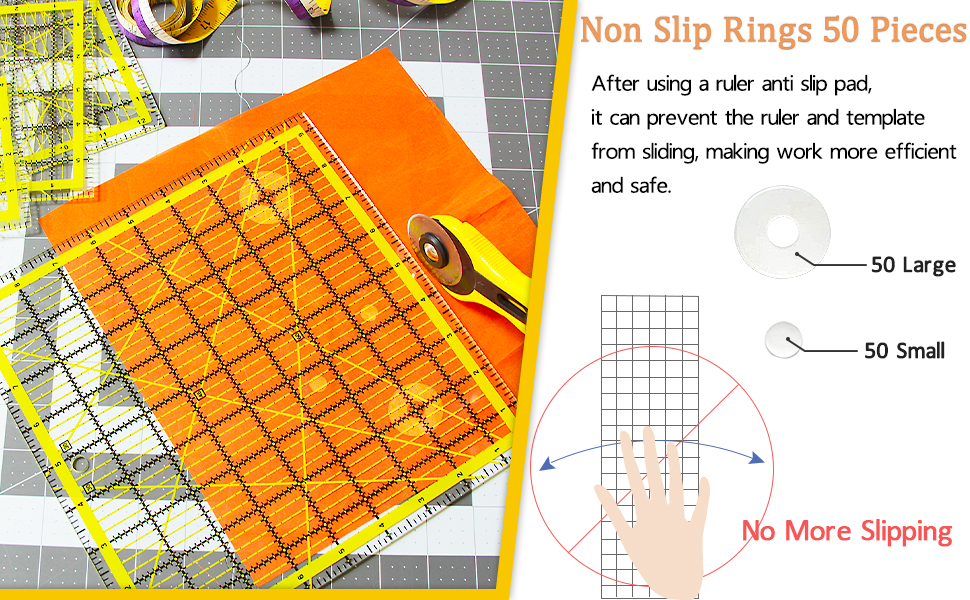 VPVPV 4 Piece Quilting Ruler