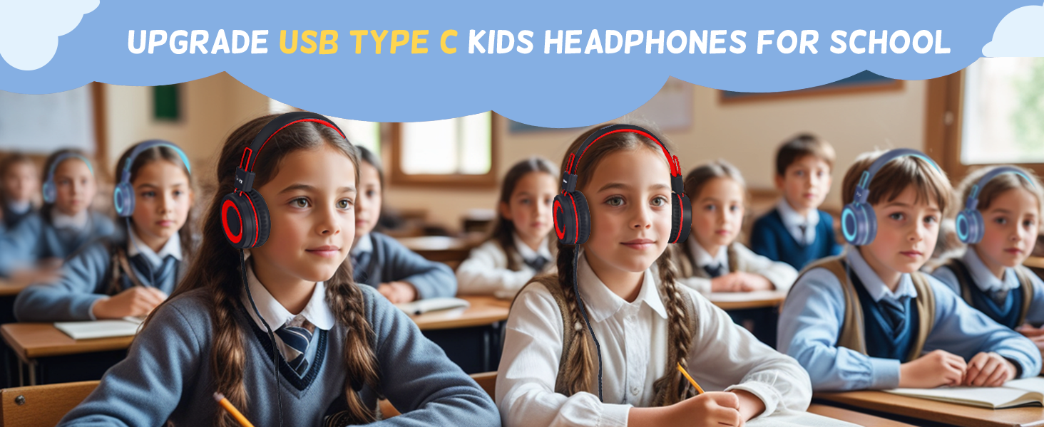 USB Type C Kids Headphones