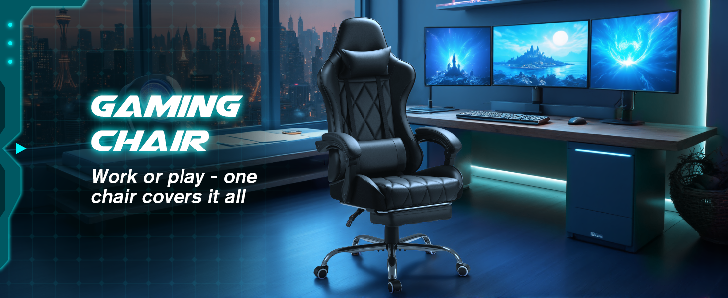 Homall Black Gaming Chair