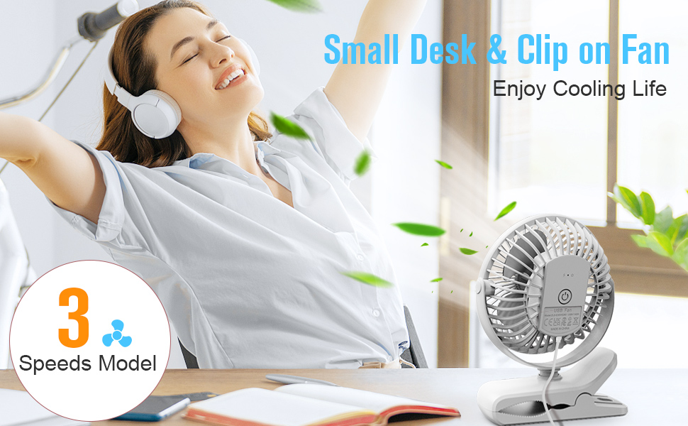 clip on fan usb fan small fan personal desk fan baby stroller fan portable fan quiet fan