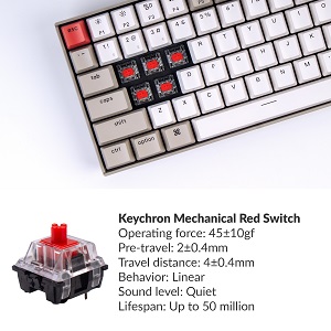 Keychron K2 赤軸 ワイヤレスメカニカルキーボード Keychron K2 ホットスワップ対応ワイヤレス・メカニカル