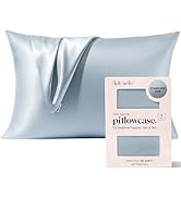 Kitsch Satin Pillowcase with Zipper for Hair & Skin, Softer Than Silk Pillow Cases Queen, Wrinkle...