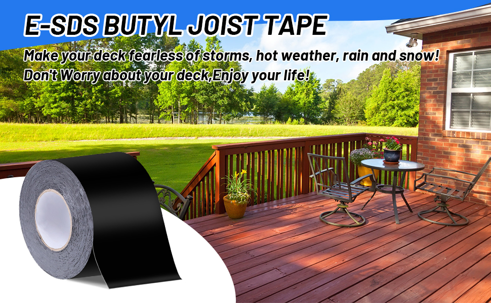 ESDS Deck Joist Tape for Decking, Butyl Joist Flashing Tape for Beams