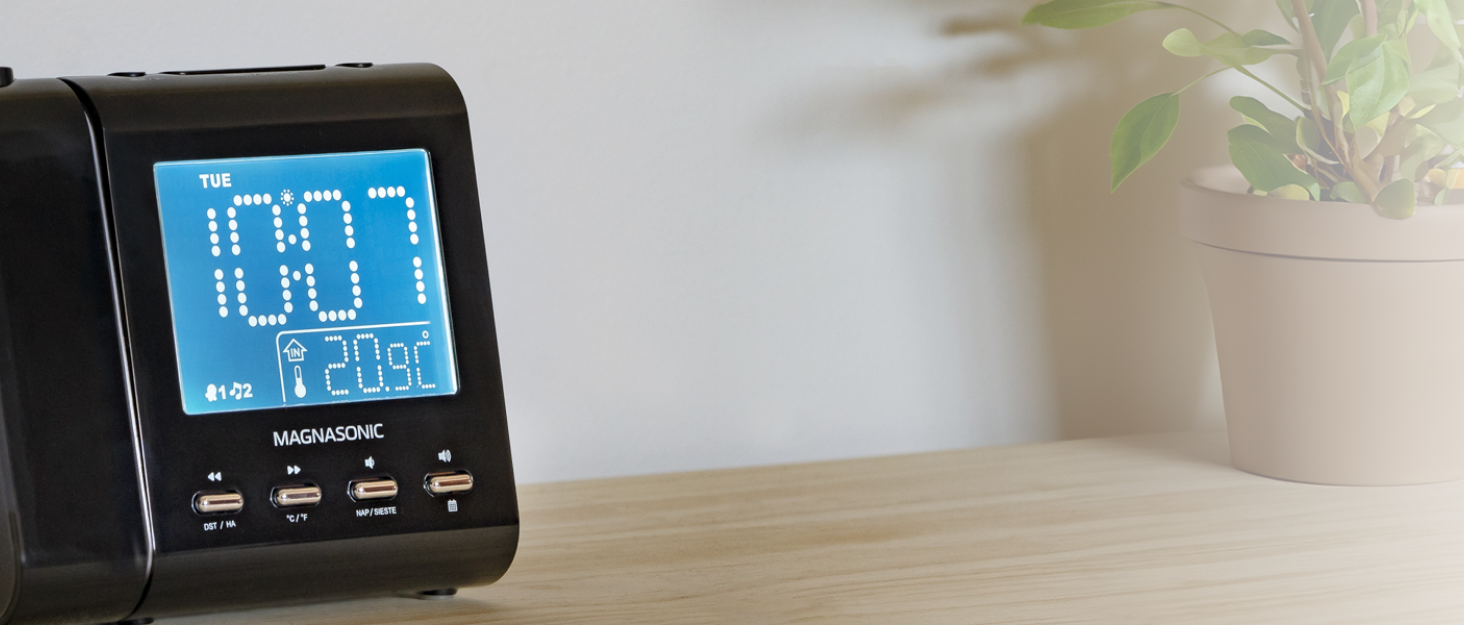 Magnasonic Digital AM/FM Clock Radio with Battery Backup, Dual Alarm