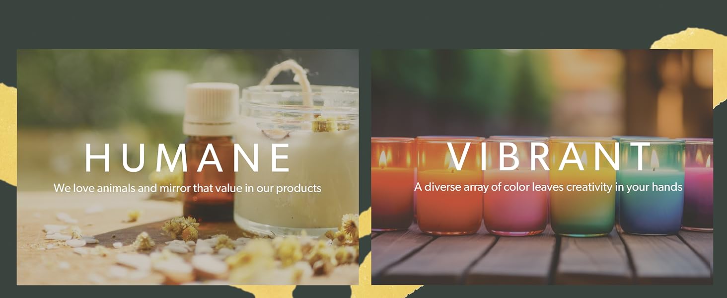 vibrant hues of color