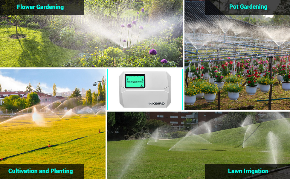 Inkbird Smart WiFi Sprinkler Controller, 8 Zones Indoor Automatic