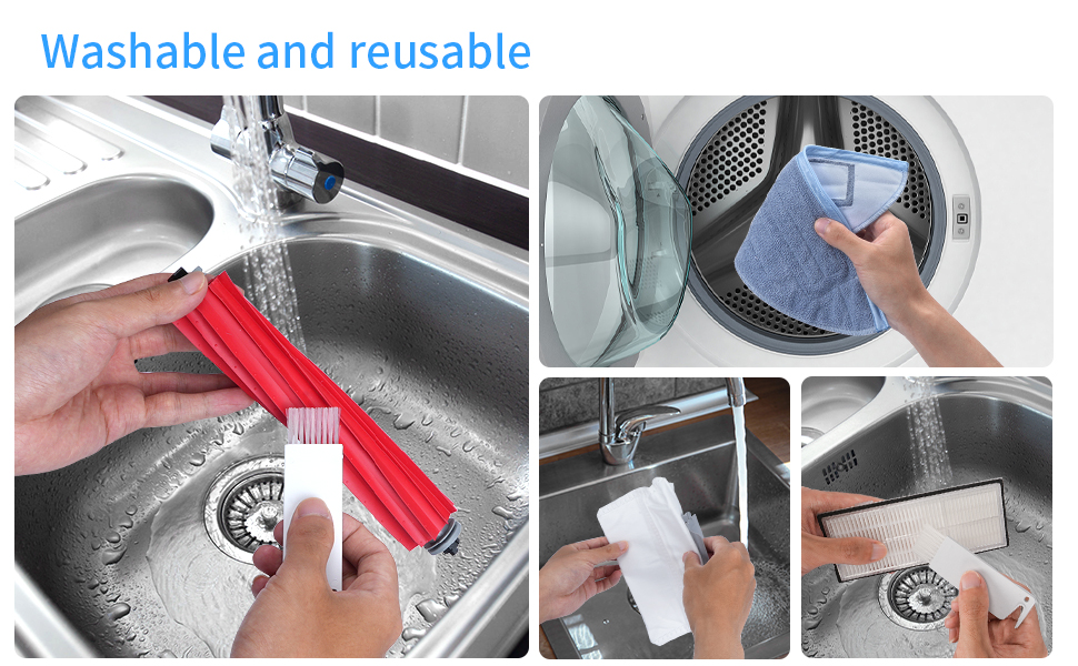 Accessory Set for Roborock S7 MaxV Ultra / S7 Pro Ultra, 5 x Dust Bags