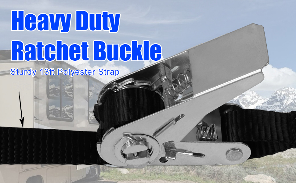 Safoner Heavy Duty RV Awning Tie Down Kit, Polyester, Campers Awning