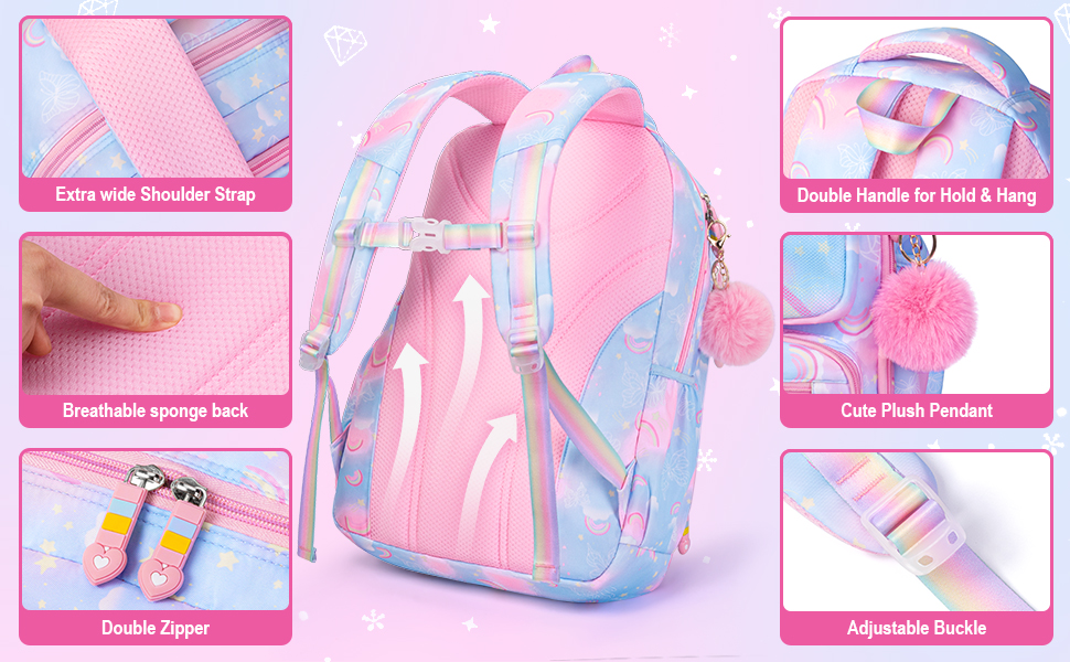 rainbow backpack