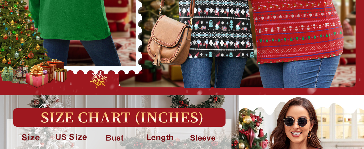 Addtoo Womens Long Sleeve Tunic Tops Winter Warm Loose Blouse