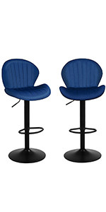 Lot de 2 tabourets de bar