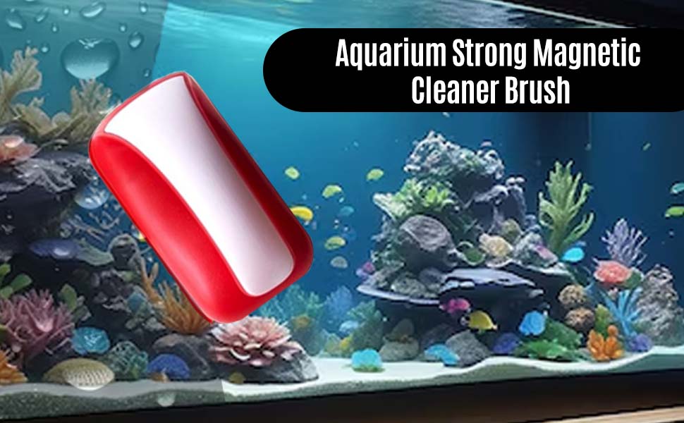 aquarium magnetic cleaner fish tank algae scraper glass maintenance care cleaning tool remover kit