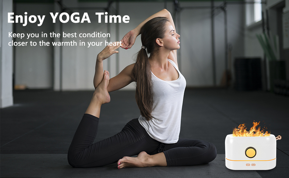 Essential Oil Diffuser with Flame Light, Super Quiet Mini