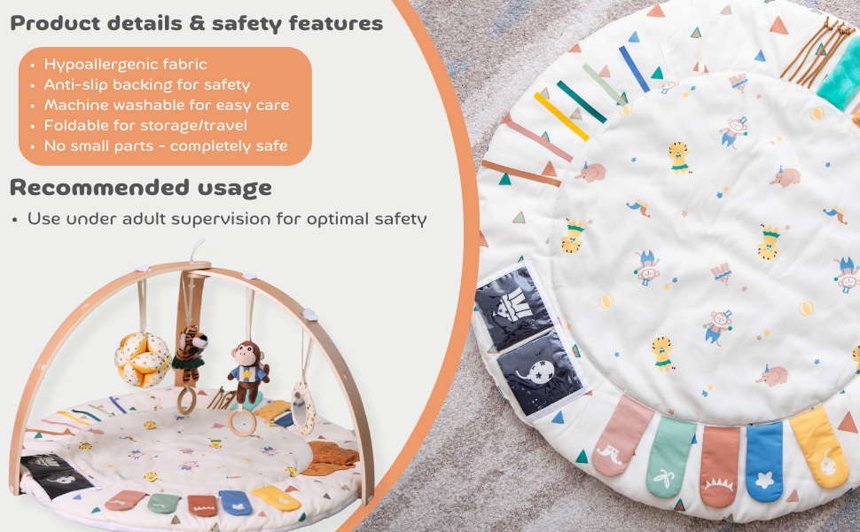 alfombra para bebe infinito 6meses 12meses 0-6-12 meses