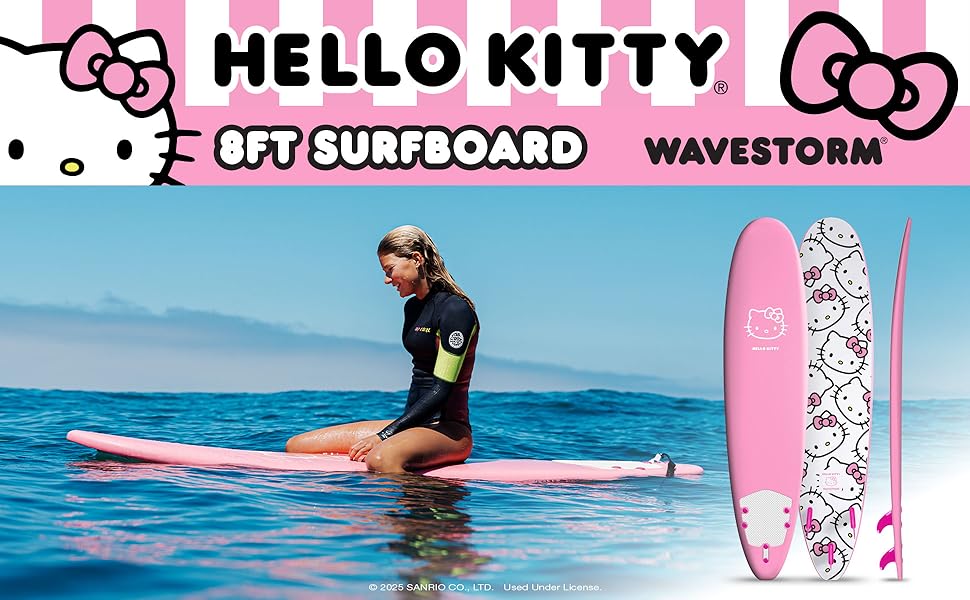 Amazon.com : Hello Kitty 8ft Surfboard by Wavestorm | Graphic top Amazon.com : Hello Kitty 8ft Surfboard by Wavestorm | Graphic top