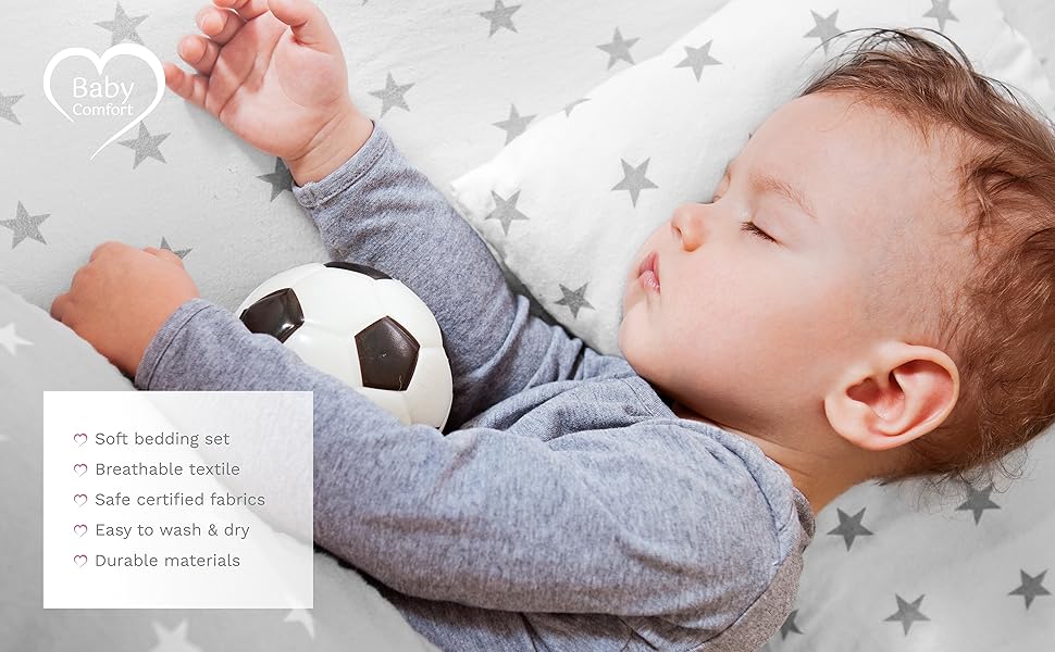 cotton baby duvet cover pillowcase