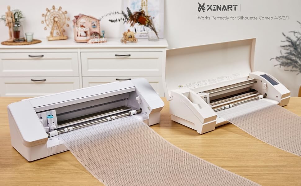 XINART Cutting Mat for Silhouette Cameo 4/3/2/1, Pack of 4 Standard